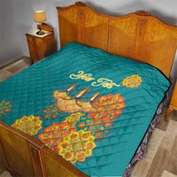 Personalized India Diwali Quilt Festival Of Light With Diya - Wonder Print Shop
