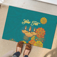 Personalized India Diwali Rubber Doormat Festival Of Light With Diya - Wonder Print Shop
