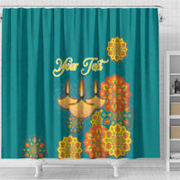 Personalized India Diwali Shower Curtain Festival Of Light With Diya