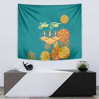 Personalized India Diwali Tapestry Festival Of Light With Diya - Wonder Print Shop