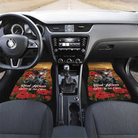 US Veterans Day American Army Car Mats With Poppy Flowers - Wonder Print Shop