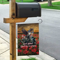 US Veterans Day American Army Garden Flag With Poppy Flowers - Wonder Print Shop