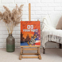 Custom US Navy Veteran Canvas Wall Art With Camouflage Pattern - Wonder Print Shop