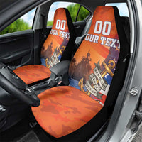 Custom US Navy Veteran Car Seat Cover With Camouflage Pattern - Wonder Print Shop