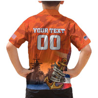 Custom US Navy Veteran Family Matching Mermaid Dress and Hawaiian Shirt With Camouflage Pattern - Wonder Print Shop