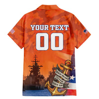 Custom US Navy Veteran Family Matching Mermaid Dress and Hawaiian Shirt With Camouflage Pattern - Wonder Print Shop