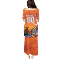 Custom US Navy Veteran Family Matching Puletasi and Hawaiian Shirt With Camouflage Pattern - Wonder Print Shop