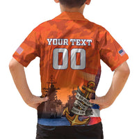 Custom US Navy Veteran Family Matching Summer Maxi Dress and Hawaiian Shirt With Camouflage Pattern - Wonder Print Shop