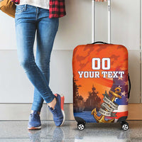 Custom US Navy Veteran Luggage Cover With Camouflage Pattern - Wonder Print Shop