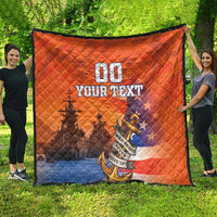 Custom US Navy Veteran Quilt With Camouflage Pattern - Wonder Print Shop