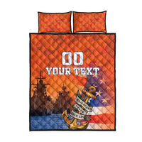 Custom US Navy Veteran Quilt Bed Set With Camouflage Pattern - Wonder Print Shop