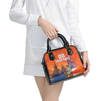 Custom US Navy Veteran Shoulder Handbag With Camouflage Pattern