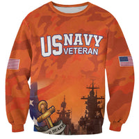 Custom US Navy Veteran Sweatshirt With Camouflage Pattern - Wonder Print Shop