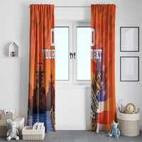 Custom US Navy Veteran Window Curtain With Camouflage Pattern - Wonder Print Shop