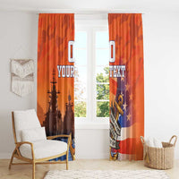 Custom US Navy Veteran Window Curtain With Camouflage Pattern - Wonder Print Shop