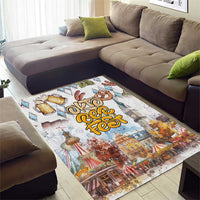 German Oktoberfest Beer Area Rug Heritage Beer Riesenrad Joy - Wonder Print Shop