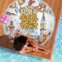 German Oktoberfest Beer Beach Blanket Heritage Beer Riesenrad Joy - Wonder Print Shop