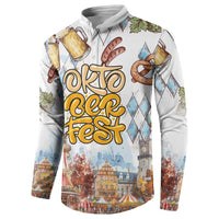 German Oktoberfest Beer Button Sweatshirt Heritage Beer Riesenrad Joy - Wonder Print Shop