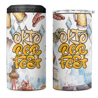 German Oktoberfest Beer 4 in 1 Can Cooler Tumbler Heritage Beer Riesenrad Joy - Wonder Print Shop
