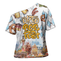 German Oktoberfest Beer Cross Shoulder Shirt Heritage Beer Riesenrad Joy - Wonder Print Shop
