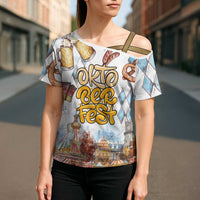 German Oktoberfest Beer Cross Shoulder Shirt Heritage Beer Riesenrad Joy - Wonder Print Shop