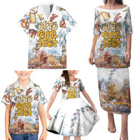 German Oktoberfest Beer Family Matching Puletasi and Hawaiian Shirt Heritage Beer Riesenrad Joy - Wonder Print Shop