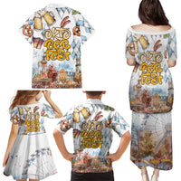 German Oktoberfest Beer Family Matching Puletasi and Hawaiian Shirt Heritage Beer Riesenrad Joy - Wonder Print Shop