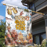 German Oktoberfest Beer Garden Flag Heritage Beer Riesenrad Joy - Wonder Print Shop