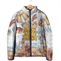 German Oktoberfest Beer Padded Jacket Heritage Beer Riesenrad Joy - Wonder Print Shop