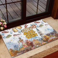 German Oktoberfest Beer Rubber Doormat Heritage Beer Riesenrad Joy - Wonder Print Shop