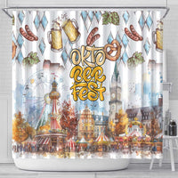 German Oktoberfest Beer Shower Curtain Heritage Beer Riesenrad Joy - Wonder Print Shop