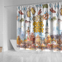 German Oktoberfest Beer Shower Curtain Heritage Beer Riesenrad Joy - Wonder Print Shop