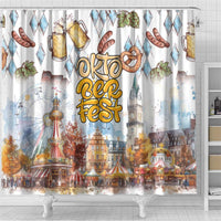 German Oktoberfest Beer Shower Curtain Heritage Beer Riesenrad Joy - Wonder Print Shop