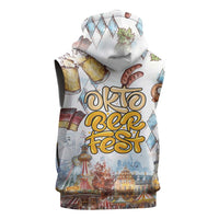 German Oktoberfest Beer Sleeveless Zip Hoodie Heritage Beer Riesenrad Joy - Wonder Print Shop