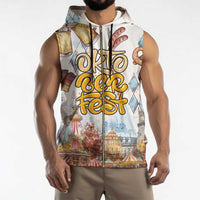 German Oktoberfest Beer Sleeveless Zip Hoodie Heritage Beer Riesenrad Joy - Wonder Print Shop