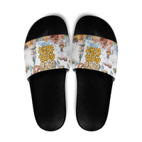 German Oktoberfest Beer Slide Sandals Heritage Beer Riesenrad Joy - Wonder Print Shop