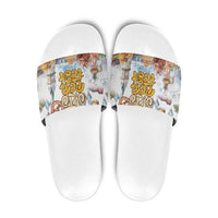 German Oktoberfest Beer Slide Sandals Heritage Beer Riesenrad Joy - Wonder Print Shop