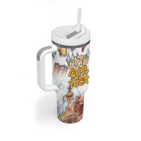 German Oktoberfest Beer Tumbler With Handle Heritage Beer Riesenrad Joy - Wonder Print Shop