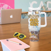 German Oktoberfest Beer Tumbler With Handle Heritage Beer Riesenrad Joy - Wonder Print Shop