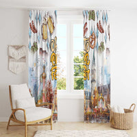 German Oktoberfest Beer Window Curtain Heritage Beer Riesenrad Joy - Wonder Print Shop