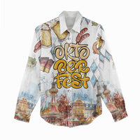 German Oktoberfest Beer Women Casual Shirt Heritage Beer Riesenrad Joy - Wonder Print Shop