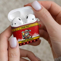 Personalized Germany Christmas AirPods Case Santa Claus Merry Beermas - Wonder Print Shop