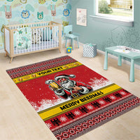 Personalized Germany Christmas Area Rug Santa Claus Merry Beermas - Wonder Print Shop