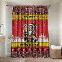 Personalized Germany Christmas Bathroom Set Santa Claus Merry Beermas - Wonder Print Shop