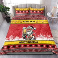 Personalized Germany Christmas Bedding Set Santa Claus Merry Beermas - Wonder Print Shop