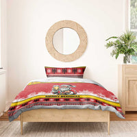 Personalized Germany Christmas Bedding Set Santa Claus Merry Beermas - Wonder Print Shop