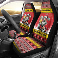Personalized Germany Christmas Car Seat Cover Santa Claus Merry Beermas - Wonder Print Shop