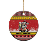 Personalized Germany Christmas Ceramic Ornament Santa Claus Merry Beermas - Wonder Print Shop