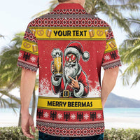 Personalized Germany Christmas Hawaiian Shirt Santa Claus Merry Beermas - Wonder Print Shop