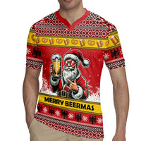 Personalized Germany Christmas Rugby Jersey Santa Claus Merry Beermas - Wonder Print Shop